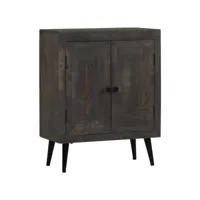 buffet bahut armoire console meuble de rangement bois solide de manguier 76 cm helloshop26 4402212