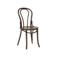 chaises bistrot en bois courbé finition noyer -  - bois de hêtre 435x510x890mm