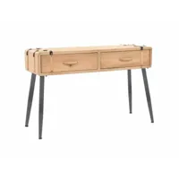 buffet bahut armoire console meuble de rangement bois massif de sapin 115 cm helloshop26 4402298