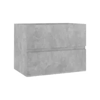 colonne salle de bain - moderne armoire d'évier gris béton 60x38,5x45 cm aggloméré fr2024