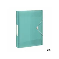 dossier esselte colour'ice a4 bleu caoutchouc (33 x 25,3 x 4,7 cm) (5 unités)