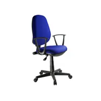 fauteuil de bureau bleu réglable et inclinable avec roulettes - desk 68484093