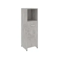 colonne salle de bain - moderne armoire de salle de bain gris béton 30x30x95 cm aggloméré fr2024