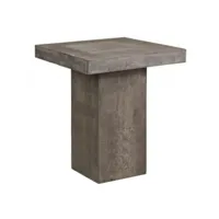 beton - table haute carrée