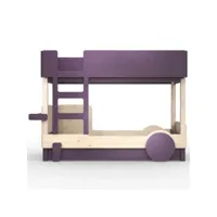 mathy by bols lit superposé discovery avec tiroir de lit, cuberdon violet