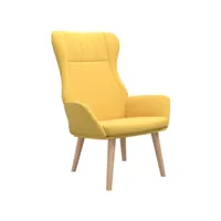 fauteuil salon - fauteuil de relaxation jaune moutarde tissu 70x77x94 cm - design rétro best00003236140-vd-confoma-fauteuil-m05-2303