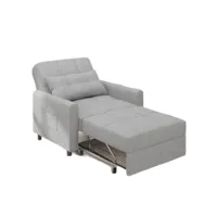 bealife leisure sofa chair, fauteuil inclinable pliable pour le salon, canapé-lit simple avec dossier réglable