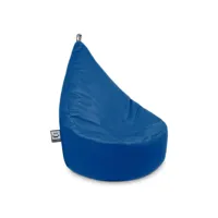 pouf fauteuil similicuir indoor bleu happers enfant 3806105