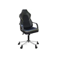 chaise de bureau gaming noire lydia 51x52x h73 cm