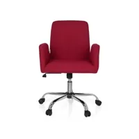 chaise de bureau flow tissu rouge hjh office