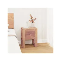 table de chevet table d'appoint  table de nuit 40 x 30 x 50 cm bois de teck solide - meuble pro frco98242