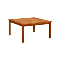 table basse table de salon  bout de canapé de jardin 85x85x45 cm bois solide d'acacia meuble pro frco73089