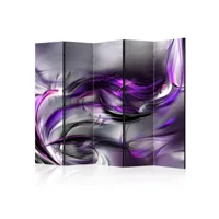 paravent 5 volets purple swirls ii-taille 225 x 172 cm a1-paravent217