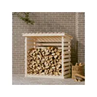 support pour bois de chauffage porte-bûches - abri de stockage pour jardin - 108x73x108 cm bois de pin meuble pro frco84328