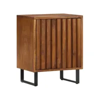 table de chevet table d'appoint  table de nuit 40x30x50 cm bois de manguier massif - meuble pro frco44629