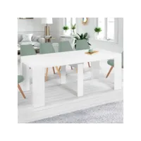 table console extensible orlando 10 personnes 235 cm bois blanc