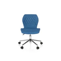 chaise de bureau chaise d'enfant pour enfants joy ii tissu bleu hjh office