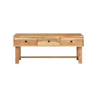 table de salon 100x50x40 cm bois d'acacia massif