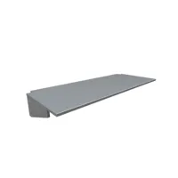bureau tablette pour lit mezzanine largeur 90 gris aluminium bur90-ga