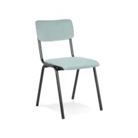 chaise de cuisine 'vanina' en tissu côtelé bleu chaise de cuisine 'vanina' en tissu côtelé bleu