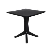 table d'extérieur dmondel, table carrée fixe, table de jardin polyvalente, 100% made in italy, 70x70h72 cm, anthracite 8052773802475