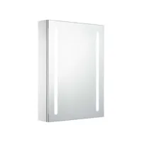 armoire de salle de bain à miroir led 50x13x70 cm