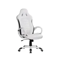 finebuy chaise de bureau racing chaise ordinateur gamer course siège sport avec repose-tête fauteuil de direction gamer  cuir synthétique - chaise de jeu - max. 110 kg