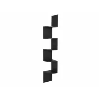 étagères flottantes étagères d'angle en bois de rangement en forme de s noir helloshop26 19_0000564