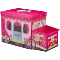 tabouret pouf coffre boîte à jouets pouf enfant pliable rose helloshop26 13_0002812_2