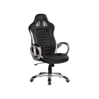 finebuy chaise de bureau racing chaise ordinateur gamer course siège sport avec repose-tête fauteuil de direction gamer  cuir synthétique - chaise de jeu - max. 110 kg