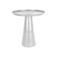 table d'appoint en aluminium force 40 x 43 cm ivoire