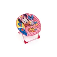disney fauteuil rond pliable minnie mouse pour enfant - montée 50x50x50 cm