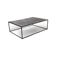 table basse aluminium noir