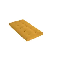 matelas futon coton couleur - ocre, dimensions - 90 x 190 cm