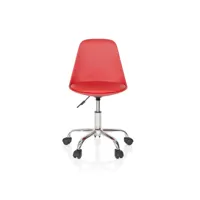 chaise enfant chaise pivotante fancy ii rouge hjh office