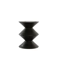 light & living table d'appoint larus - noir - ø40cm 6783612