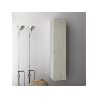 colonne de salle de bain mélaminé gris clair malo l 34 cm
