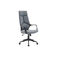 nicolas - fauteuil de bureau en tissu gris nicolas-gri