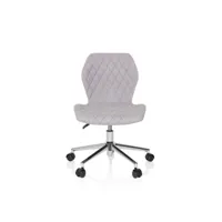 chaise de bureau chaise d'enfant pour enfants joy ii tissu gris clair hjh office