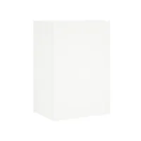 meuble tv mural blanc 40,5x30x60 cm bois d'ingénierie