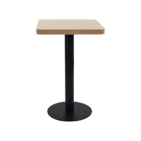 table de cuisine/salon - élégante - table de bistro marron clair 50x50 cm mdf unique