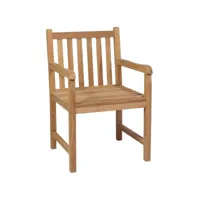 chaises de jardin 6 pcs - chaises d'extérieur - fauteuils de jardin avec coussins bordeaux bois de teck togp10111