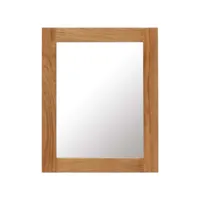 miroir  miroir déco pour salon chambre ou dressing 40 x 50 cm bois de chêne massif meuble pro frco68295