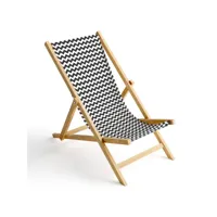 chaise longue pliable en bois fauteuil de plage pliant en hetre classique lit de plage zig-zag 1 [119]