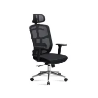 finebuy chaise de bureau tissu noir fauteuil bureau design ergonomique  chaise pivotante confortable avec accoudoir et appuie-tête  siege pc 120 kg
