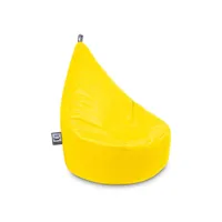 pouf fauteuil similicuir indoor jaune happers enfant 3806101