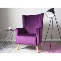 fauteuil bergère violet oneida 105774