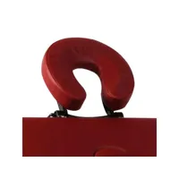 vidaxl table pliable de massage rouge 3 zones avec cadre en aluminium 110091