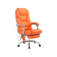 fauteuil de bureau pacific v2 avec fonction massage , orange