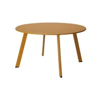 table basse - table de salon - bout de canapé 70x40 cm jaune moutarde mat pjqw58377 meuble pro